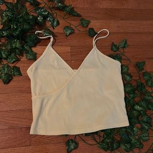 PacSun - pale yellow cross over tank !